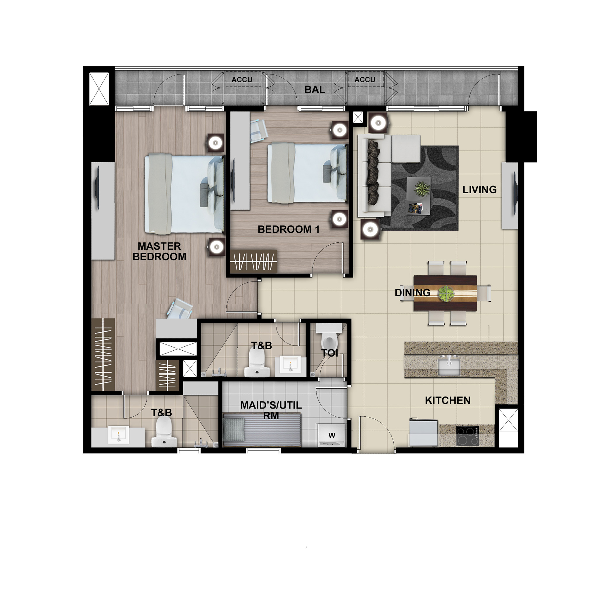 Park McKinley West 2BR 110sqm