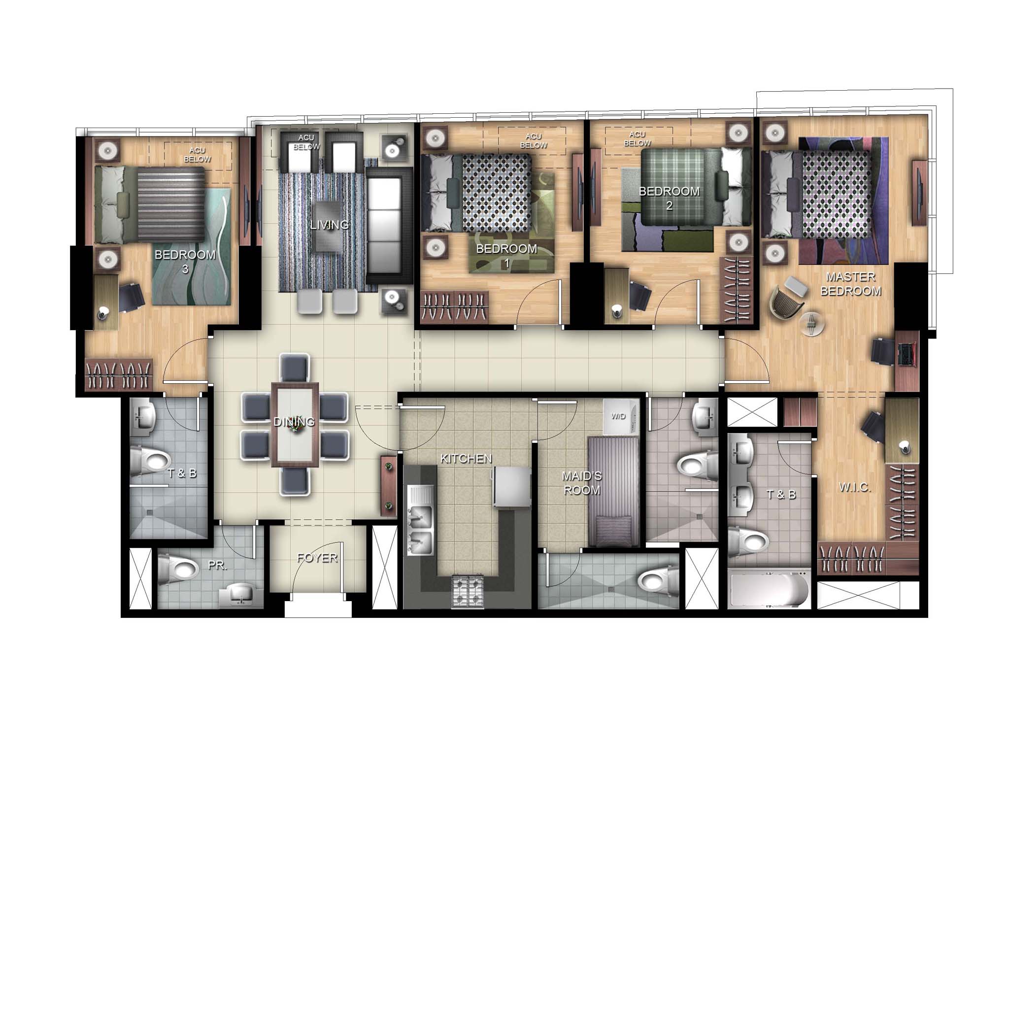 Uptown Ritz 4BR 131.3sqm