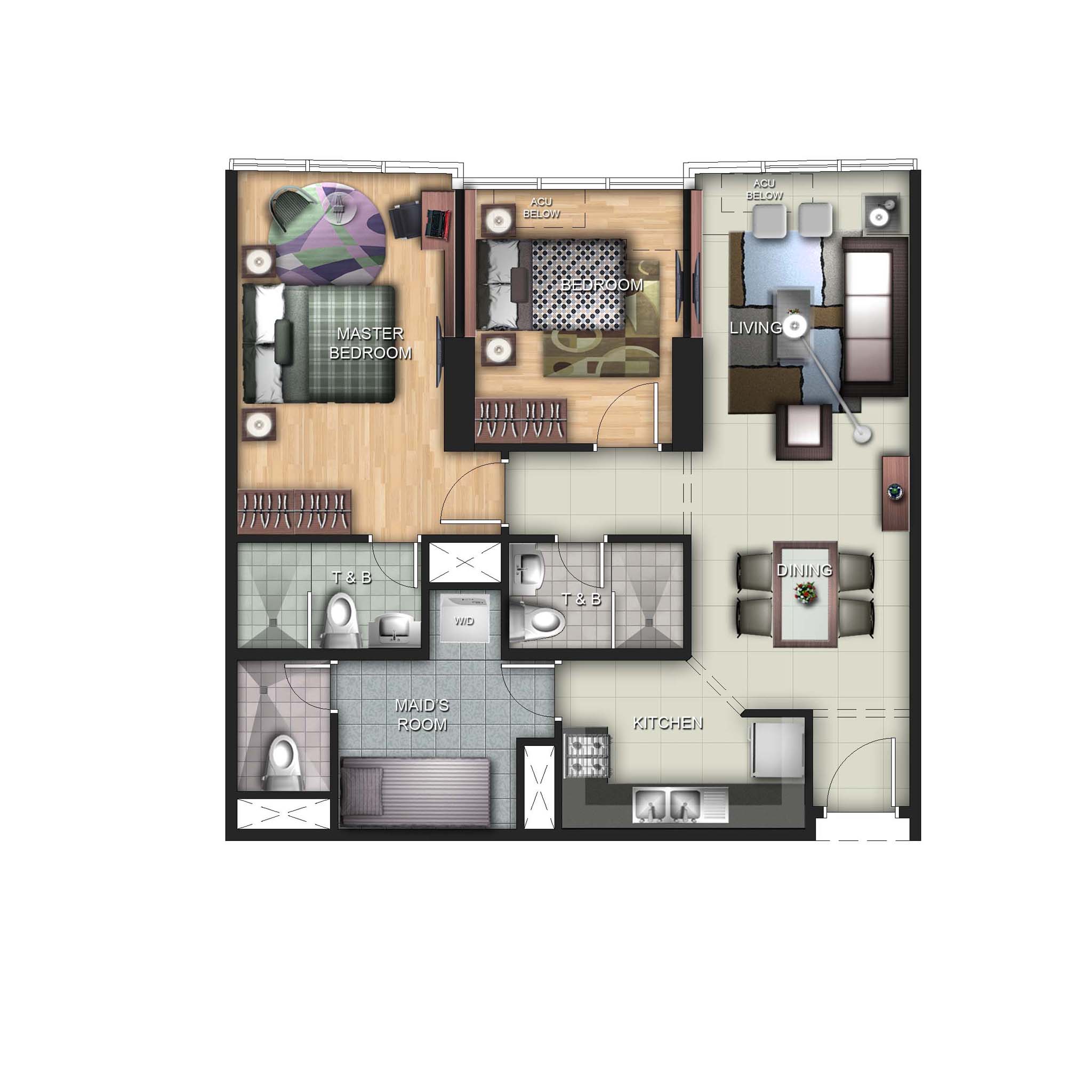 Uptown Ritz 2BR 78sqm