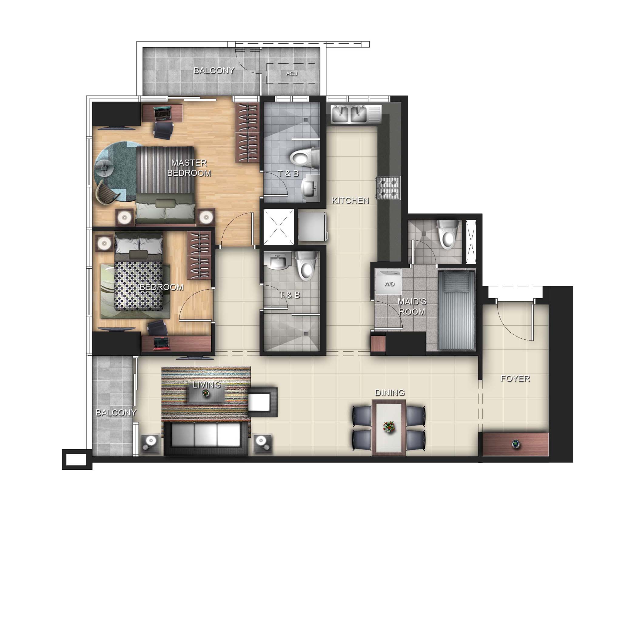 Uptown Ritz 2BR 93.5sqm